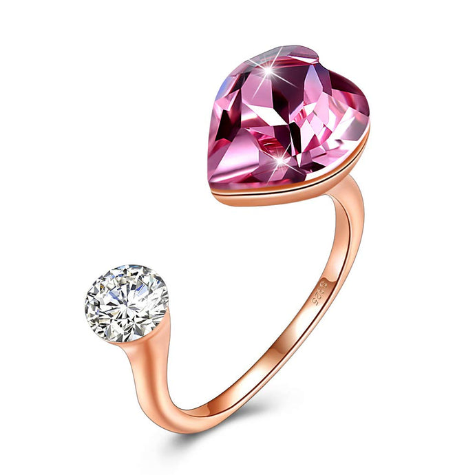 Hallmark Rose Gold Swarovski Crystal Ring